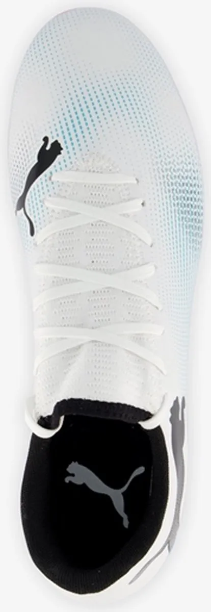PUMA Future 7 Play FG Heren Sportschoenen - 44 - Wit/Zwart/Poison Pink
