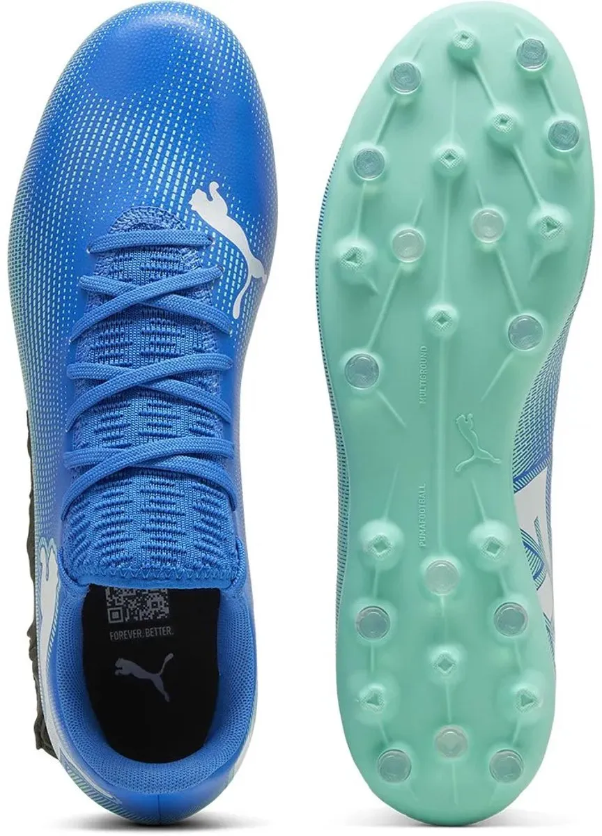 PUMA Future 7 Play Mg Voetbalschoenen - Blauw - 42.5
