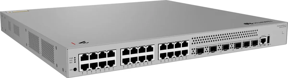 Huawei eKit S530-24T4XE Netwerkswitch - 24x PoE+ 4x SFP - L3 Managed - Grijs
