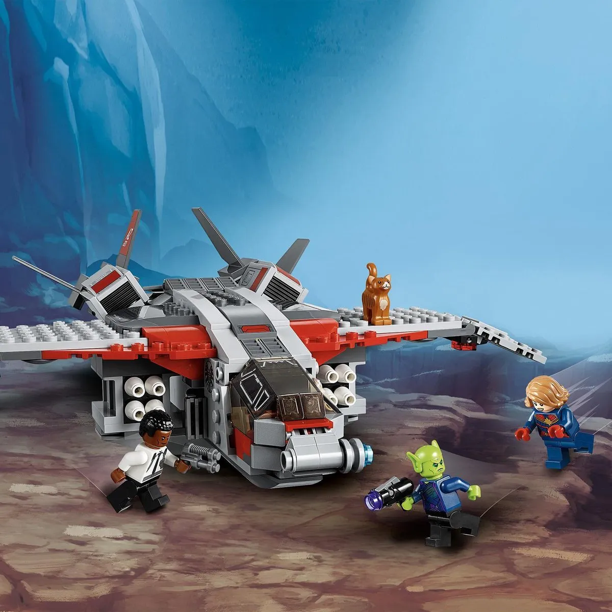 LEGO Marvel Super Heroes 76127 Captain Marvel - 307 Stukken - Grijs/Rood