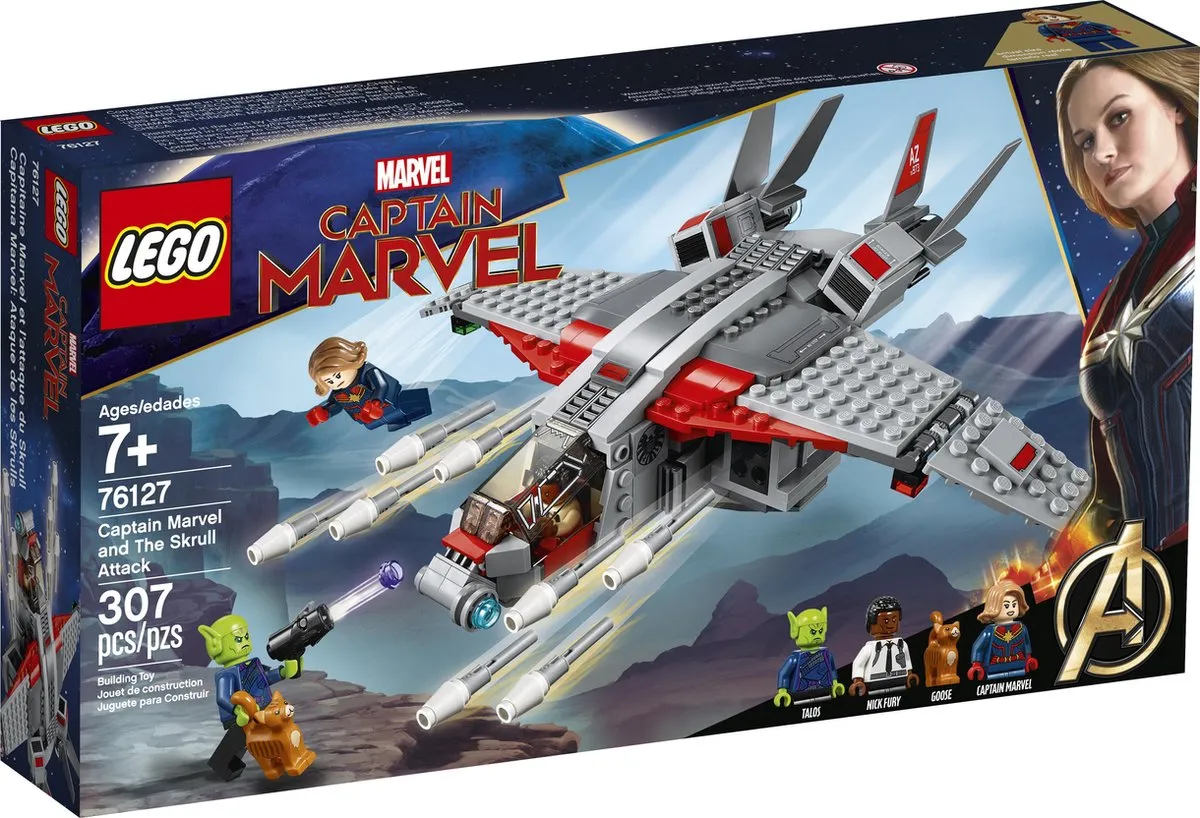 LEGO Marvel Super Heroes 76127 Captain Marvel - 307 Stukken - Grijs/Rood
