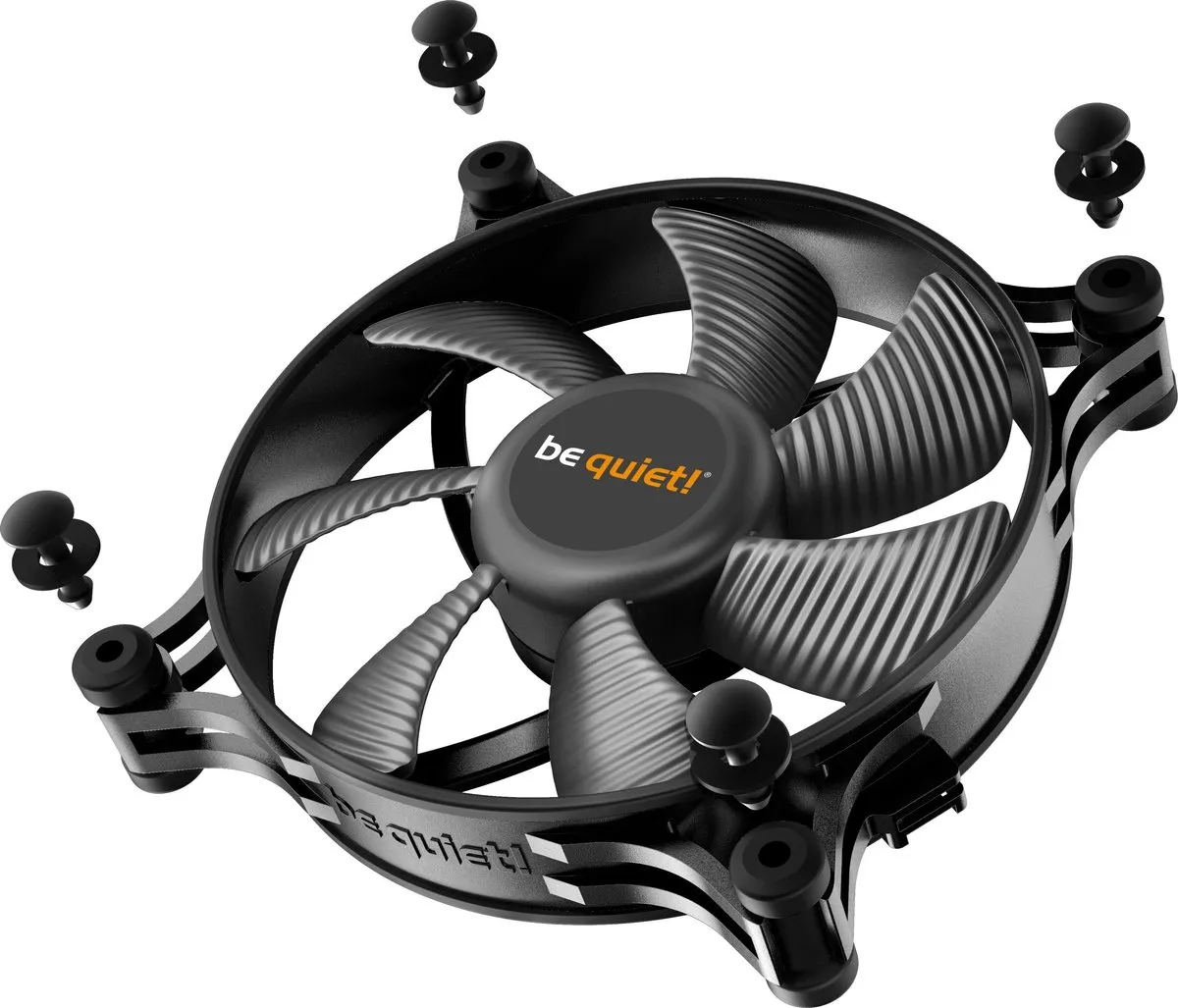be quiet! Shadow Wings 2 BL085 Ventilator 12cm - Zwart