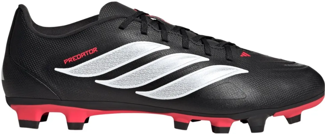 adidas Predator Club FG/MG 1/3 Voetbalschoenen - 41 1/3 - Core Black/Wit/Rood