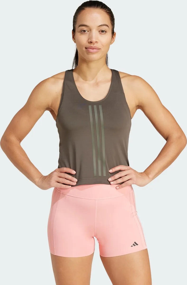 adidas Performance Power Reversible 3-Stripes Tanktop - Groen - XL