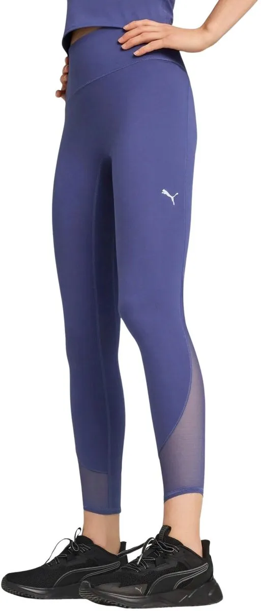PUMA Cloudspun Soft Mesh High Waist 7/8 Tight - Maat L - Blauw