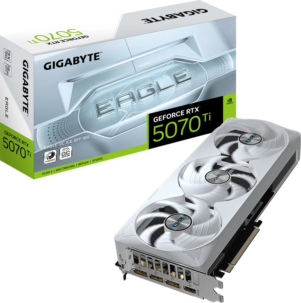 Gigabyte GeForce RTX 5070 Ti Eagle OC Ice SFF Videokaart 16GB