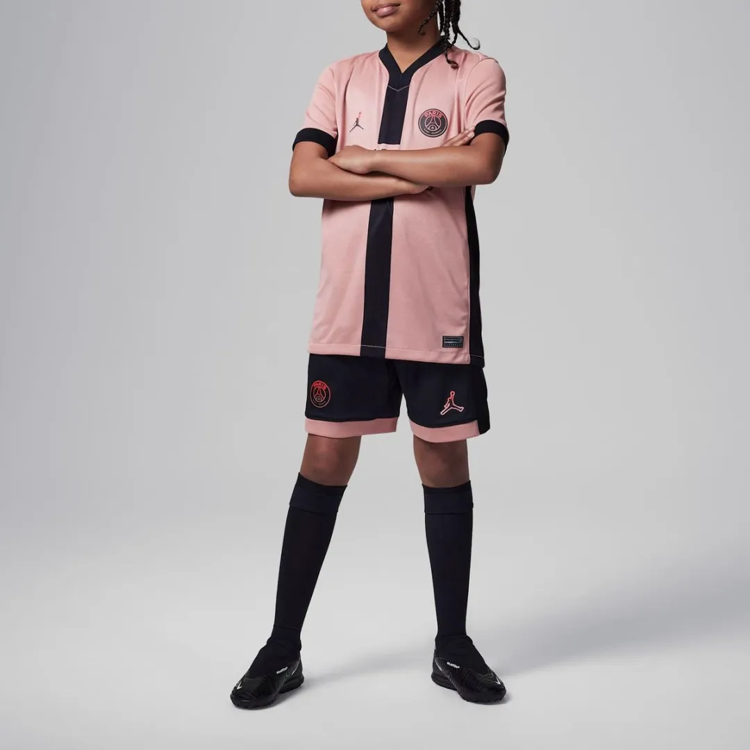 Nike Paris Saint-Germain Stadium 3rd Short Junior 152 - FQ2264-010 - Zwart/roze