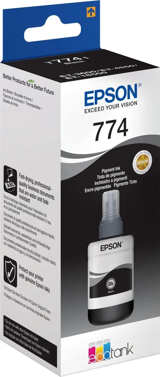 Epson T7741 C13T774140 Cartridges - 6000 Pagina's - Zwart