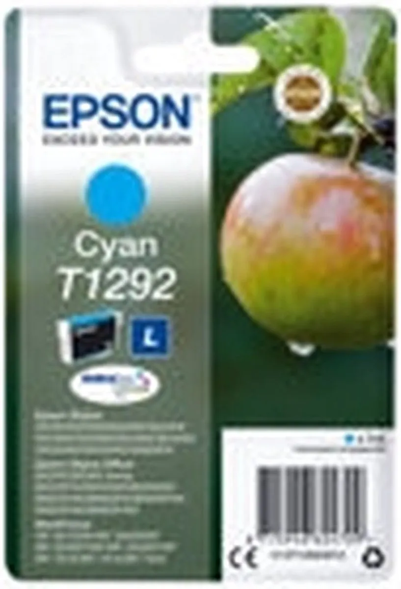 Epson T1292 C13T12924011 Cyaan Inktcartridge - 7ml
