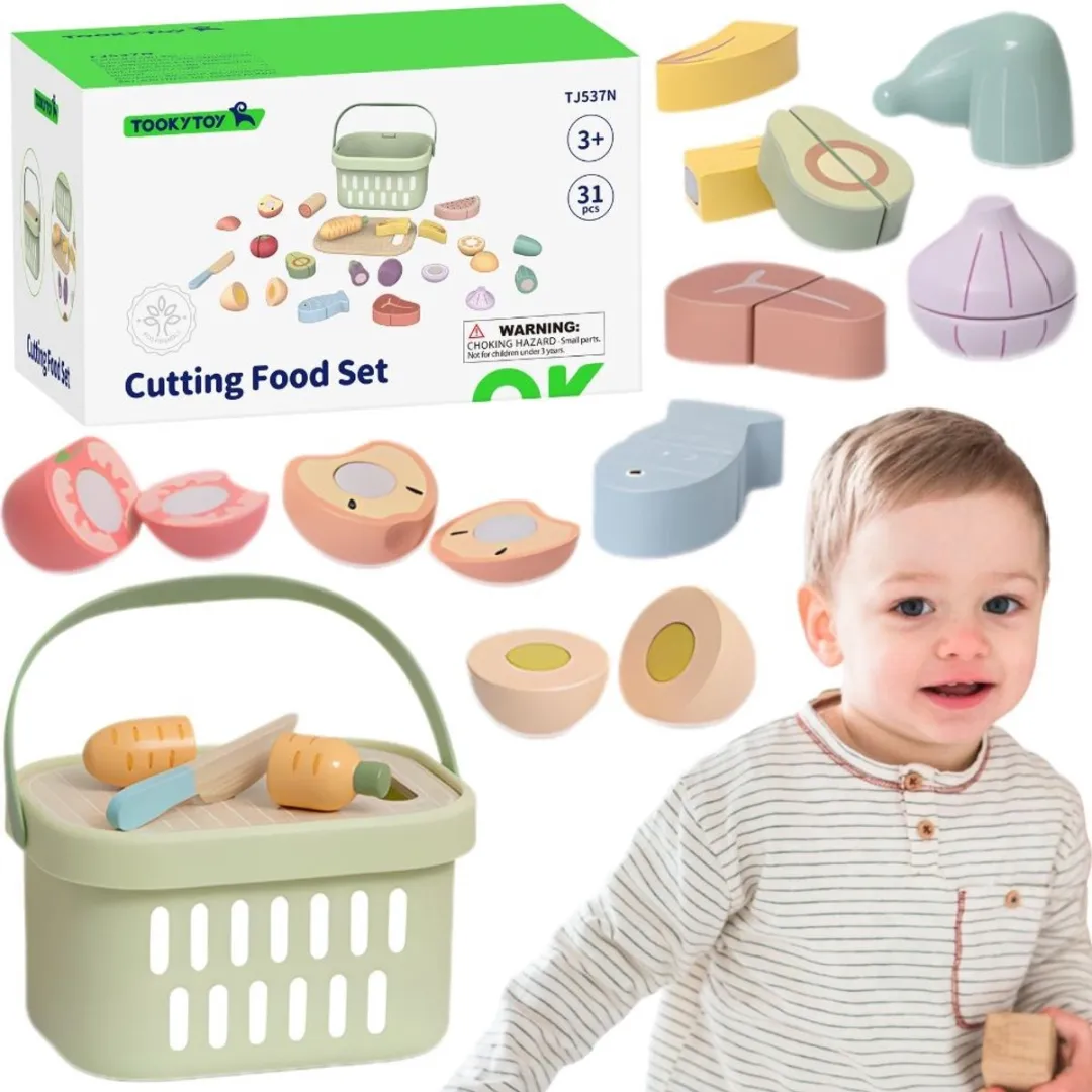 Tooky Toy Houten Voedselgroenten Fruitset