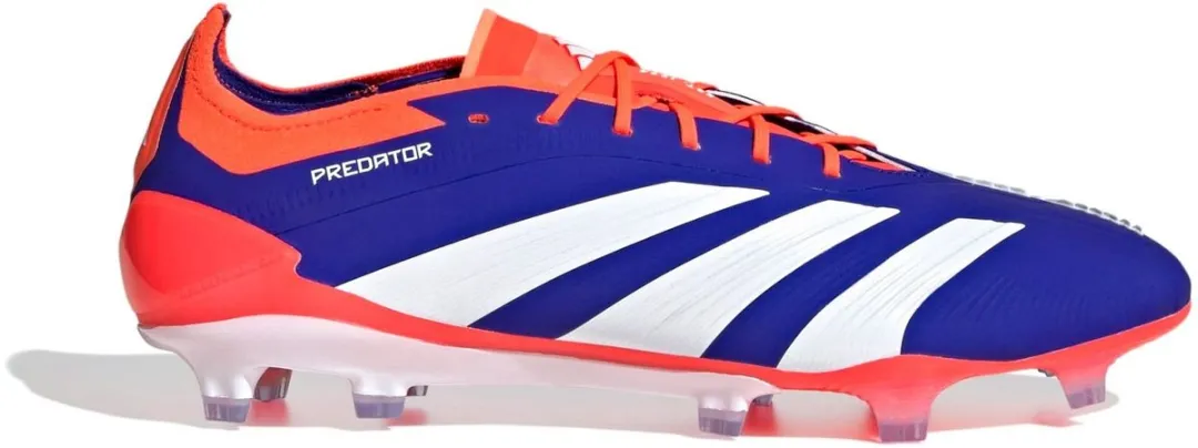 Adidas Predator Elite FG Voetbalschoenen Heren 43 1/3 - Blauw/Wit/Rood
