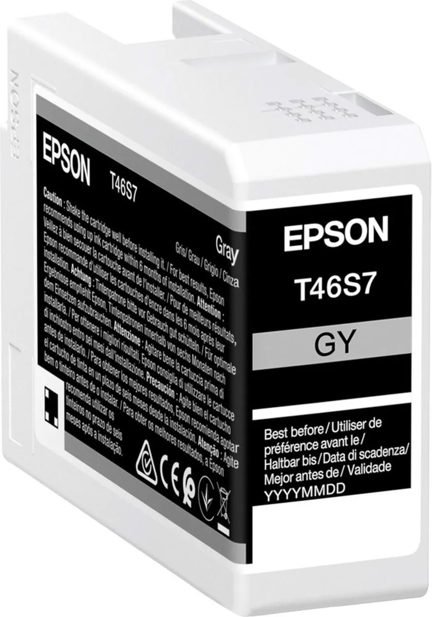 Epson C13T46S700 Inktcartridge - 25ml - Zwart/Grijs