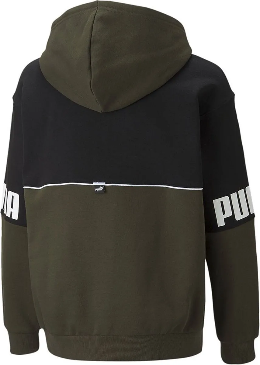 PUMA Power Colorblock Fl Sweatshirt - 3-4 jaar - Groen