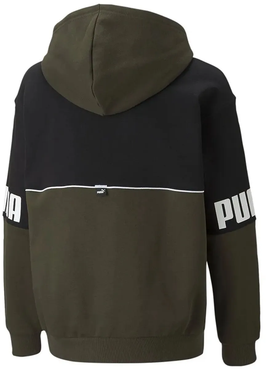 PUMA Power Colorblock Fl Sweatshirt - 3-4 jaar - Groen