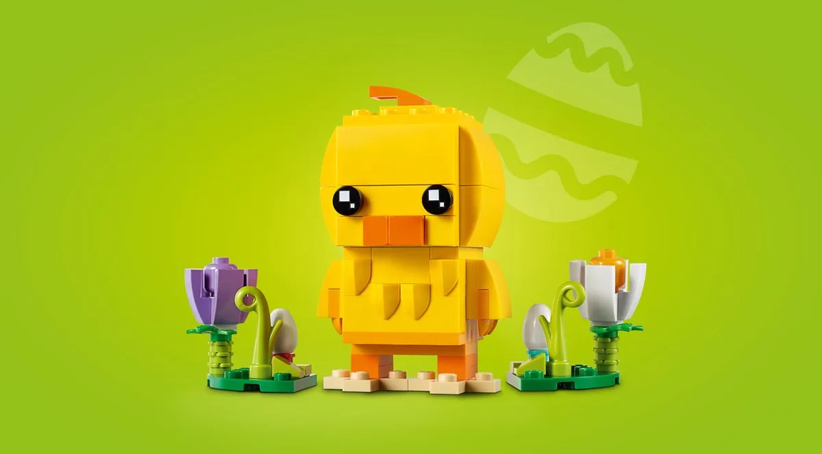 LEGO BrickHeadz Paaskuiken 40350 - 120 Stukken - Geel