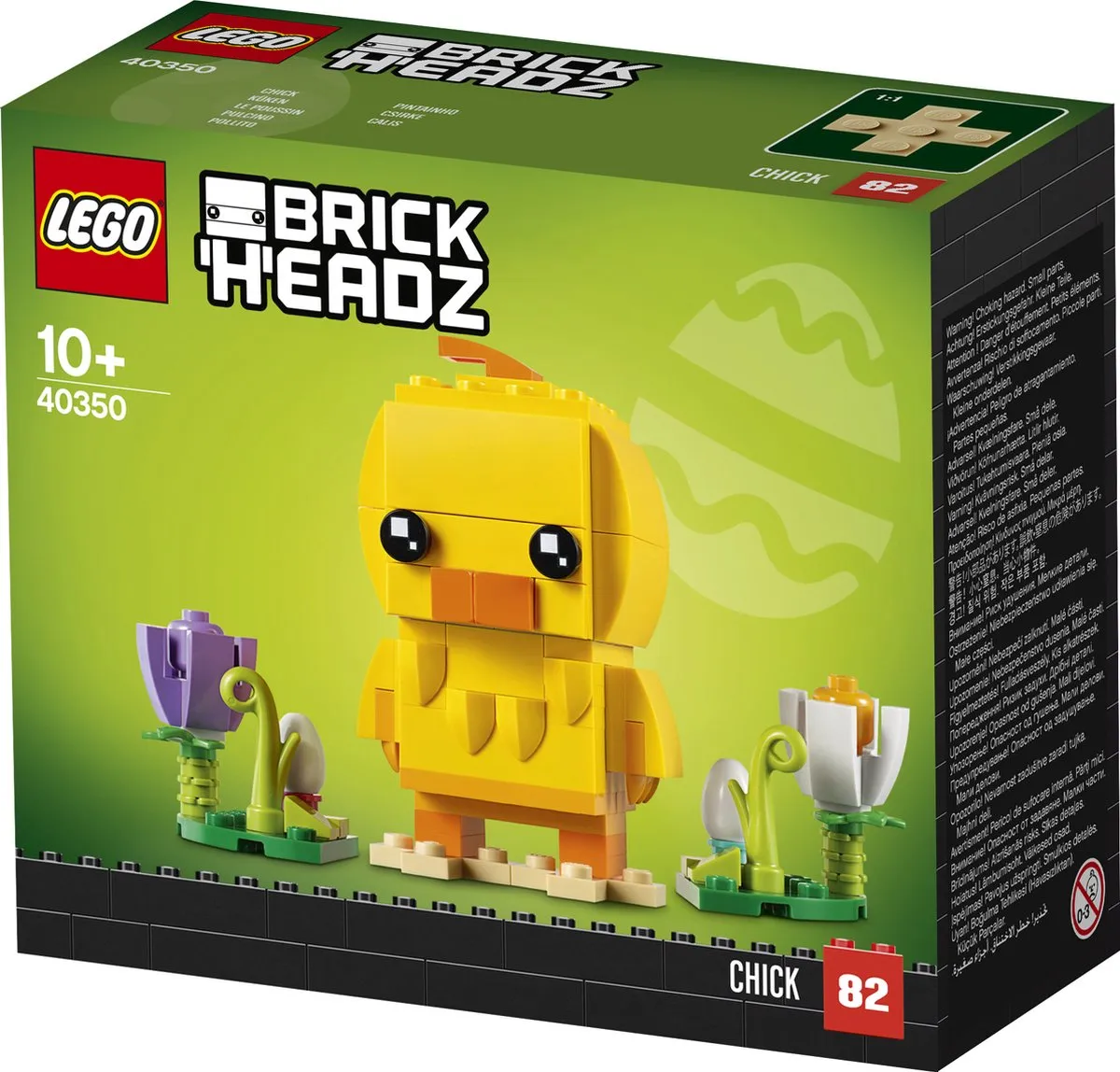 LEGO BrickHeadz Paaskuiken 40350 - 120 Stukken - Geel