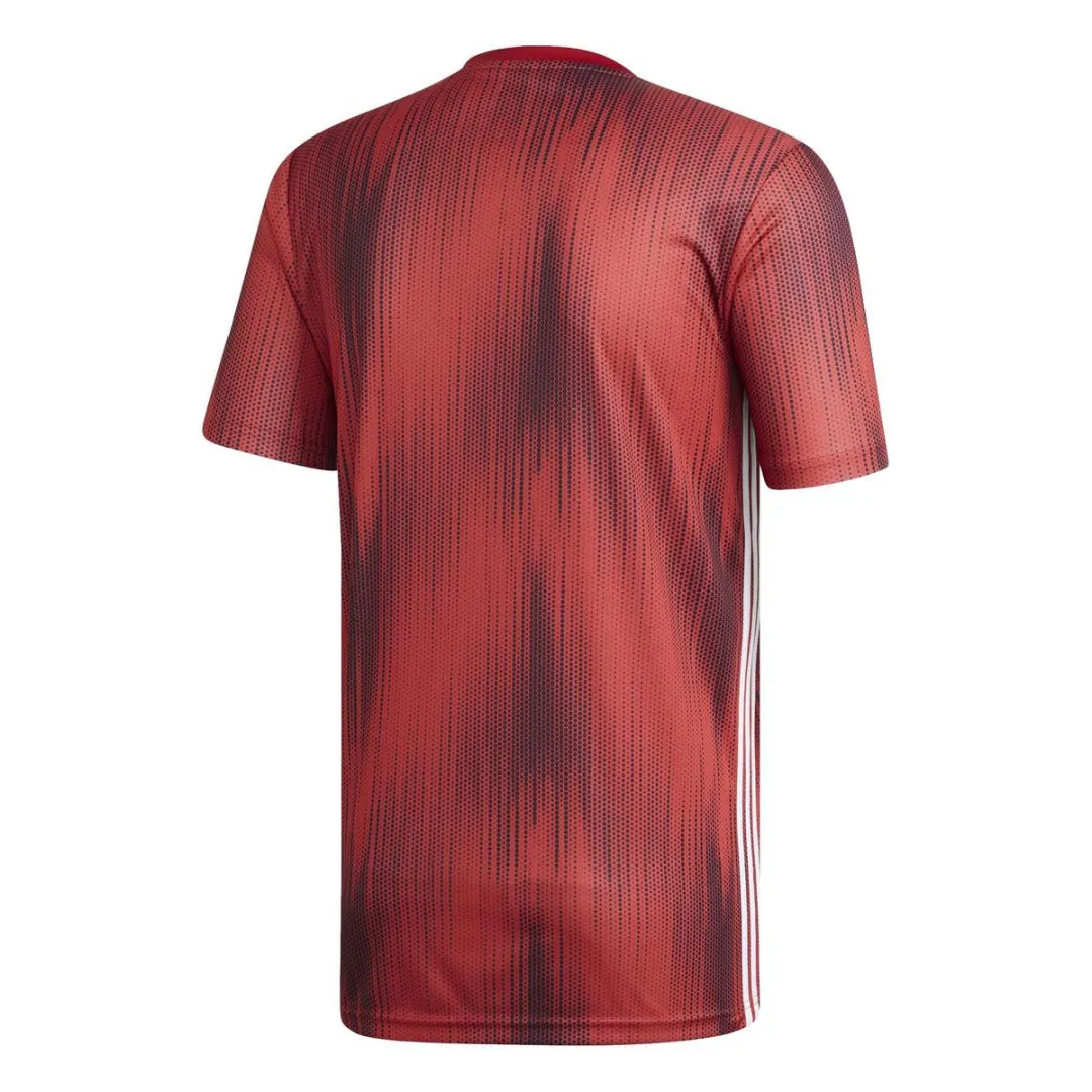 adidas Sportshirt DP3531 - Maat L - Rood/Wit
