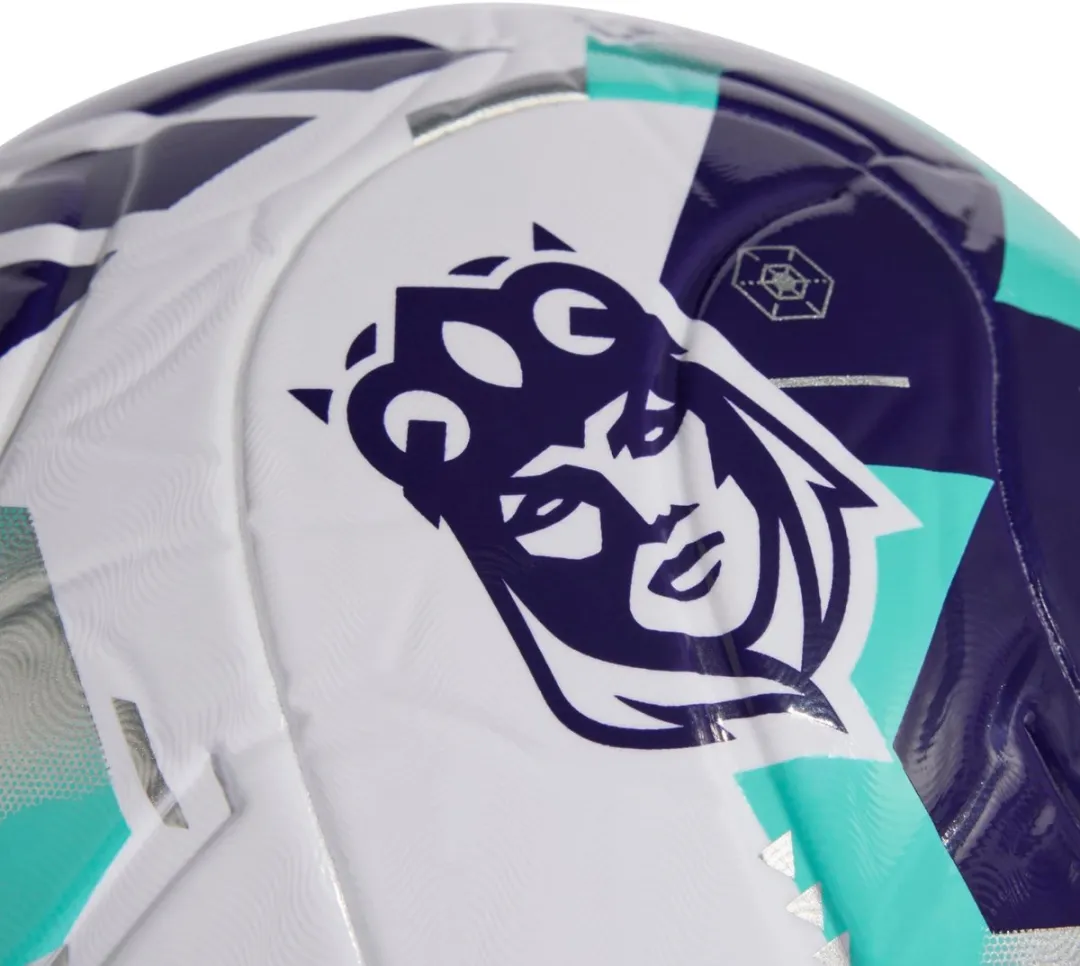 Adidas Queens League Voetbal - Maat 5 - Wit/Paars/Blauwgroen