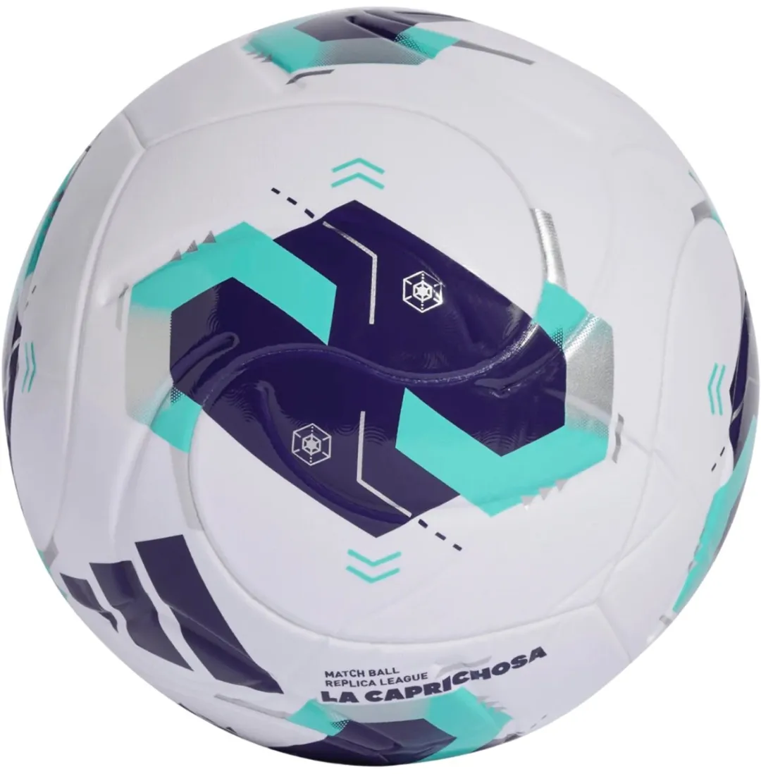 Adidas Queens League Voetbal - Maat 5 - Wit/Paars/Blauwgroen