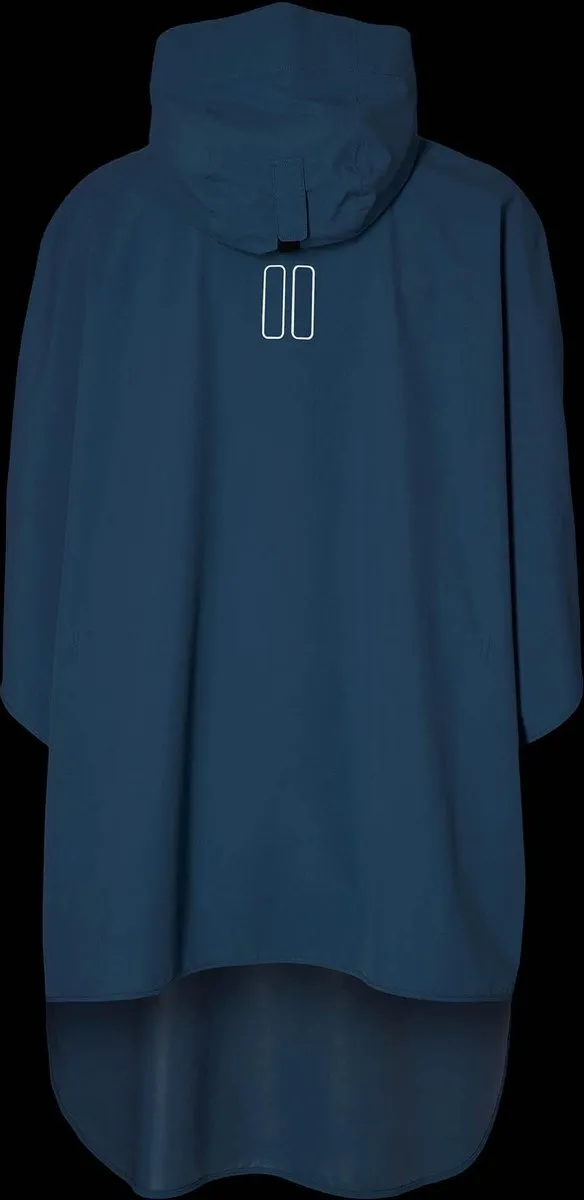 Basil Hoga Regenponcho Unisex - Blauw