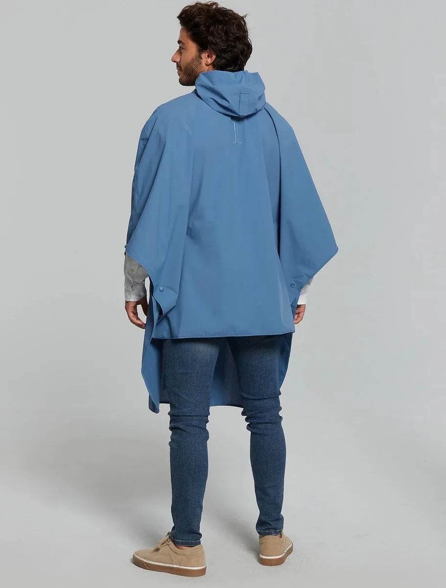 Basil Hoga Regenponcho Unisex - Blauw - afbeelding 6 van 6
