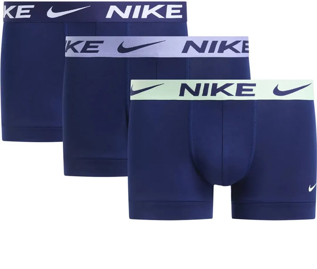 Nike Trunk 3Pk Boxershorts - Blauw