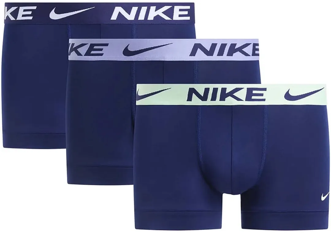 Nike Trunk 3Pk Boxershorts - Blauw