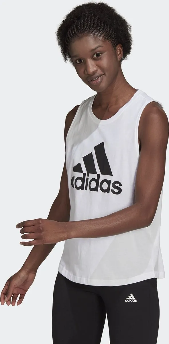 adidas Sportswear Essentials Big Logo Tanktop H10199 - Wit M