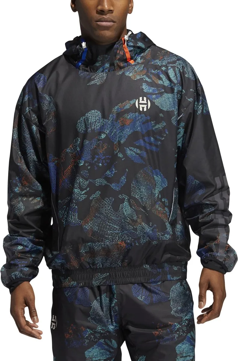 adidas Harden NXT Jacket - S - Zwart/Blauw/Rood