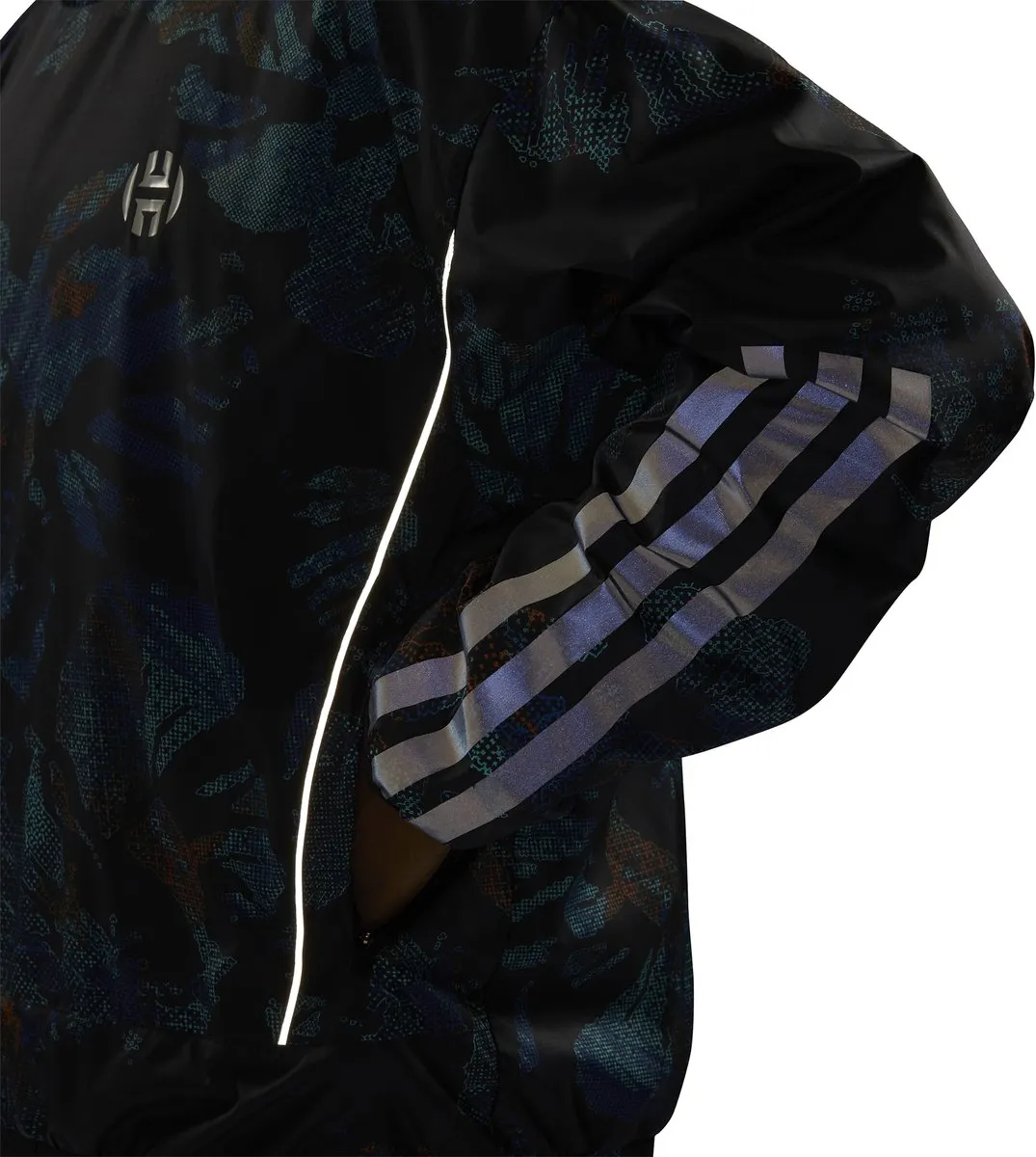 adidas Harden NXT Jacket - S - Zwart/Blauw/Rood