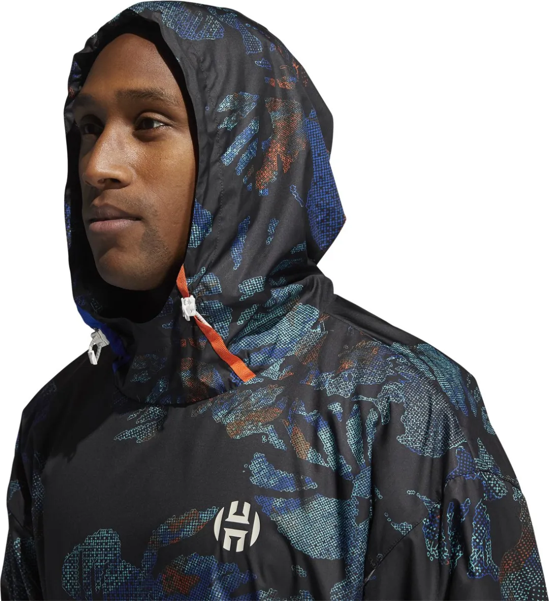 adidas Harden NXT Jacket - S - Zwart/Blauw/Rood