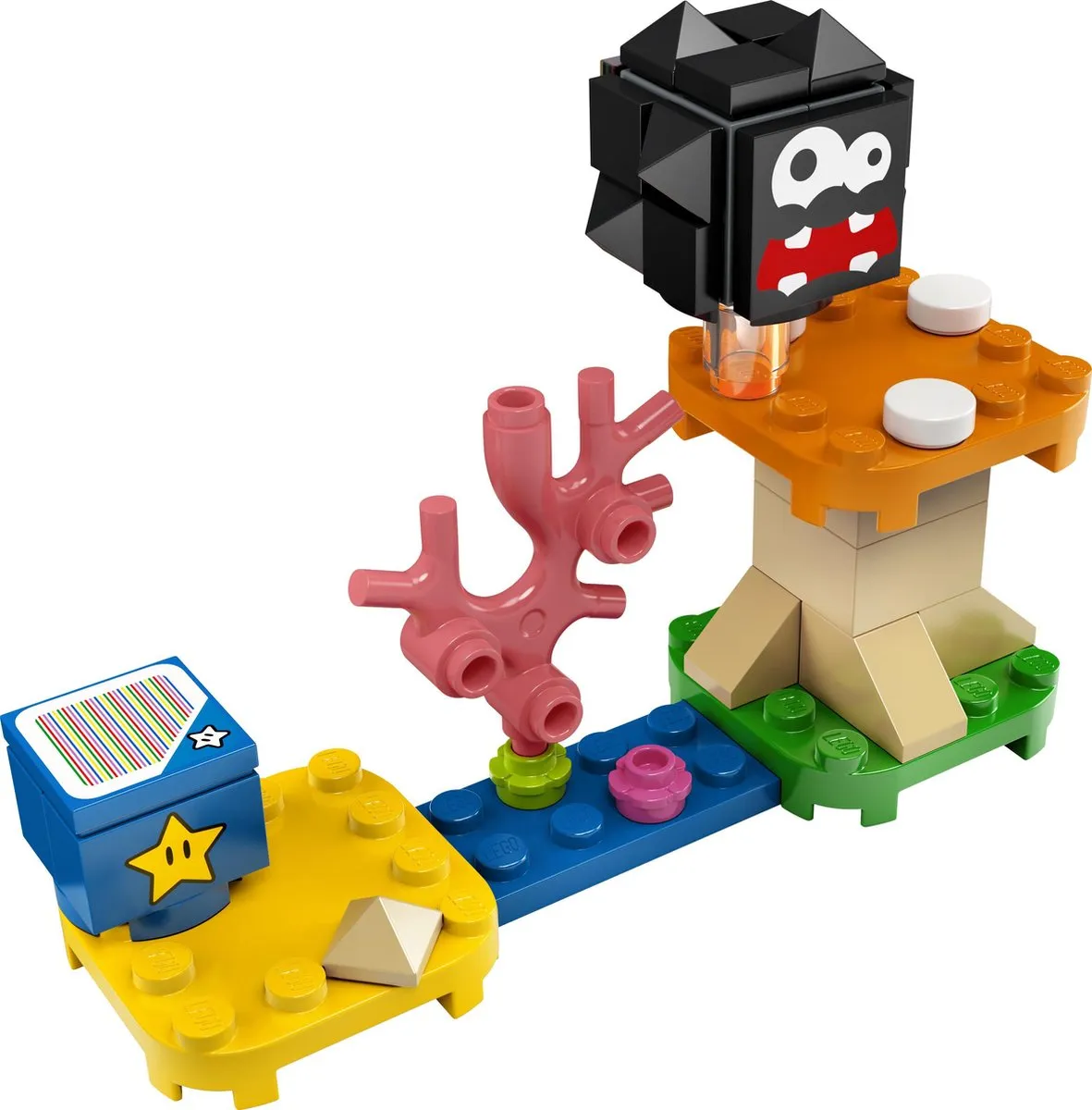 LEGO Super Mario 30389 Fuzzy en Paddenstoelplatform - 39 Stukken