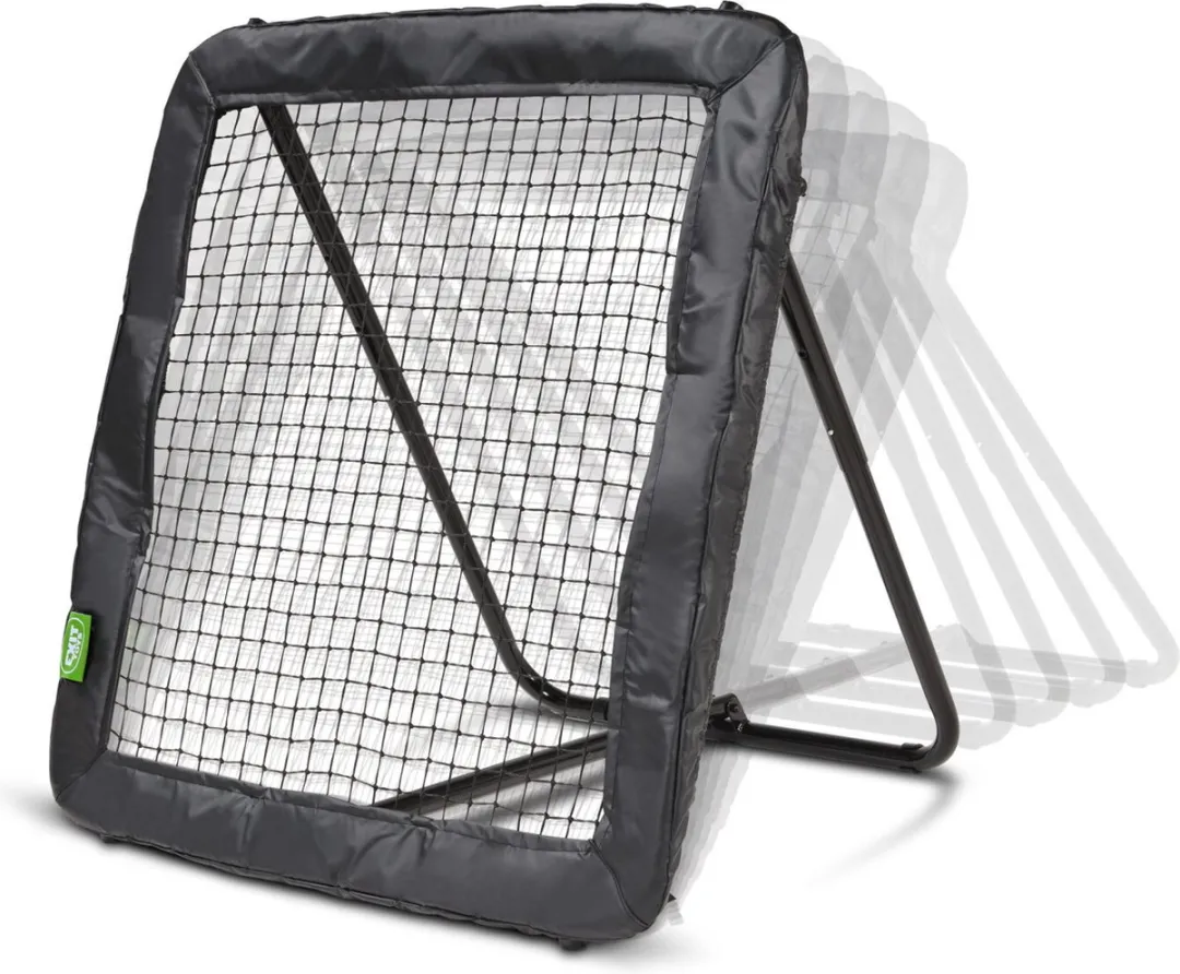 EXIT Kickback Multisport Rebounder 124x124cm - Tchoukbal/Voetbal - Zwart