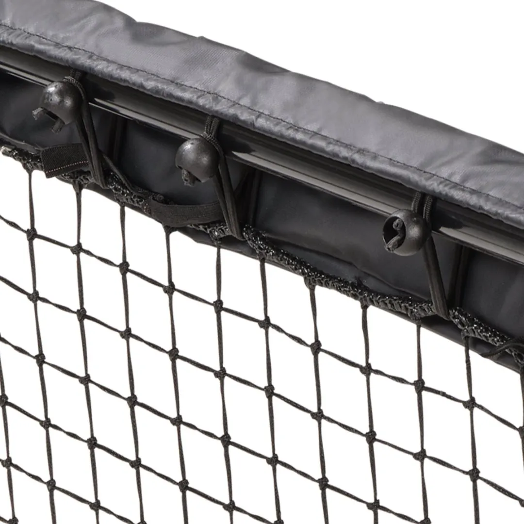 EXIT Kickback Multisport Rebounder 124x124cm - Tchoukbal/Voetbal - Zwart
