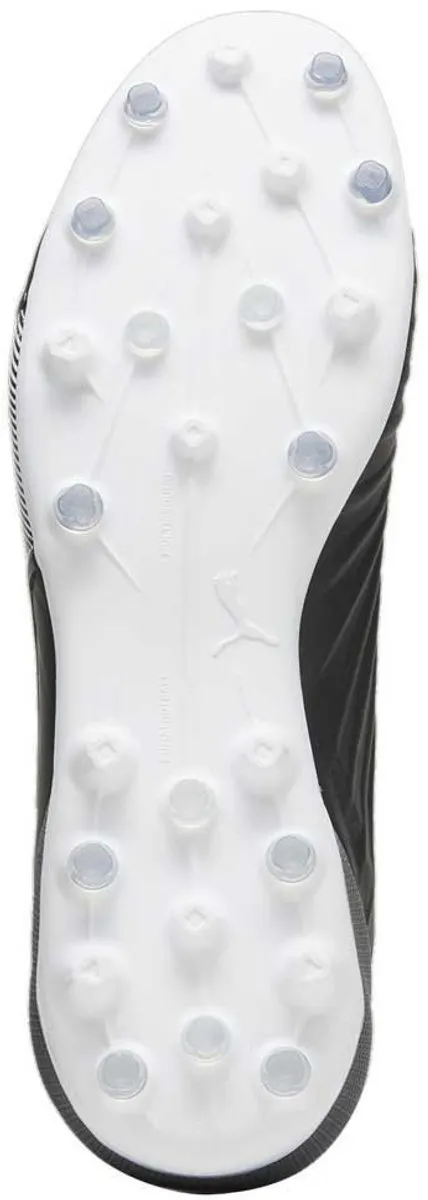 PUMA King Match Mg Voetbalschoenen 44 - Zwart/Wit/Grijs
