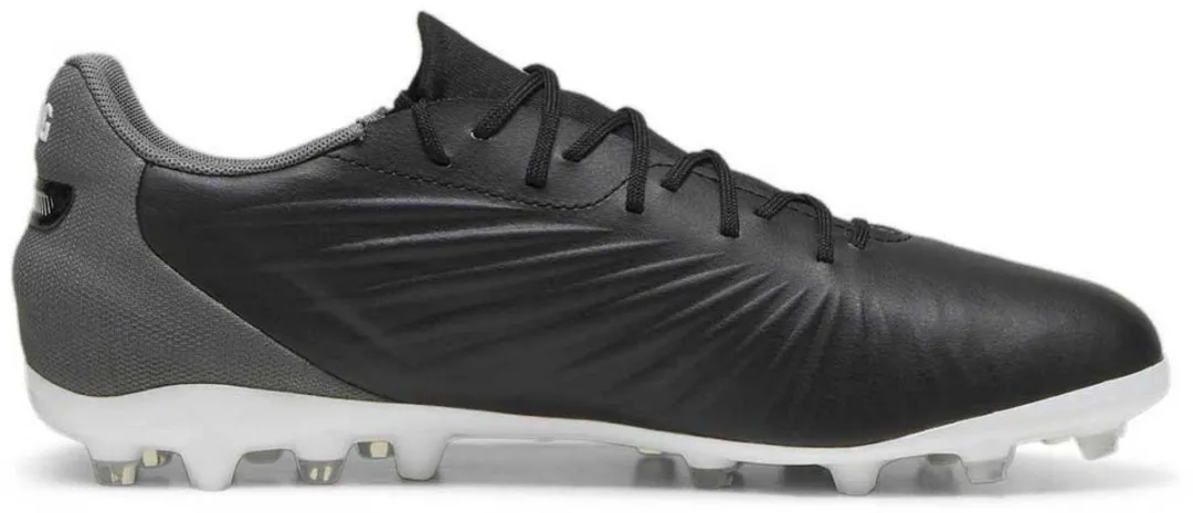 PUMA King Match Mg Voetbalschoenen 44 - Zwart/Wit/Grijs