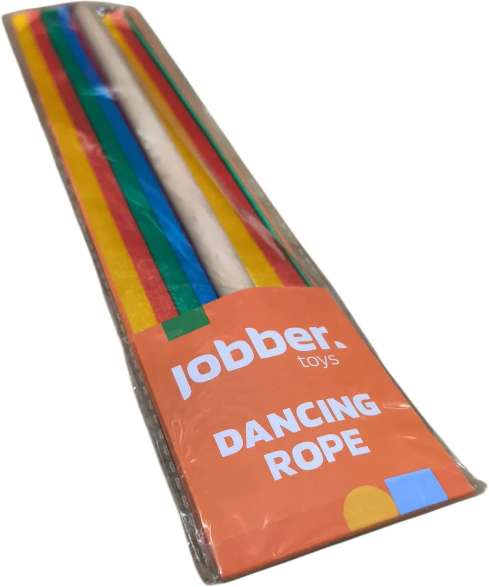 Jobber Toys Danslint Turnlint Hout 150cm Regenboog