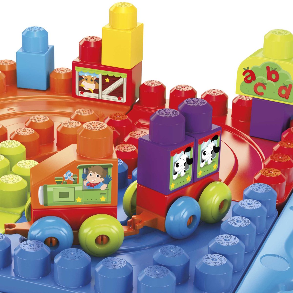 Mega Bloks First Builders Speel- en Leertafel - Constructiespeelgoed voor 1-5 jaar