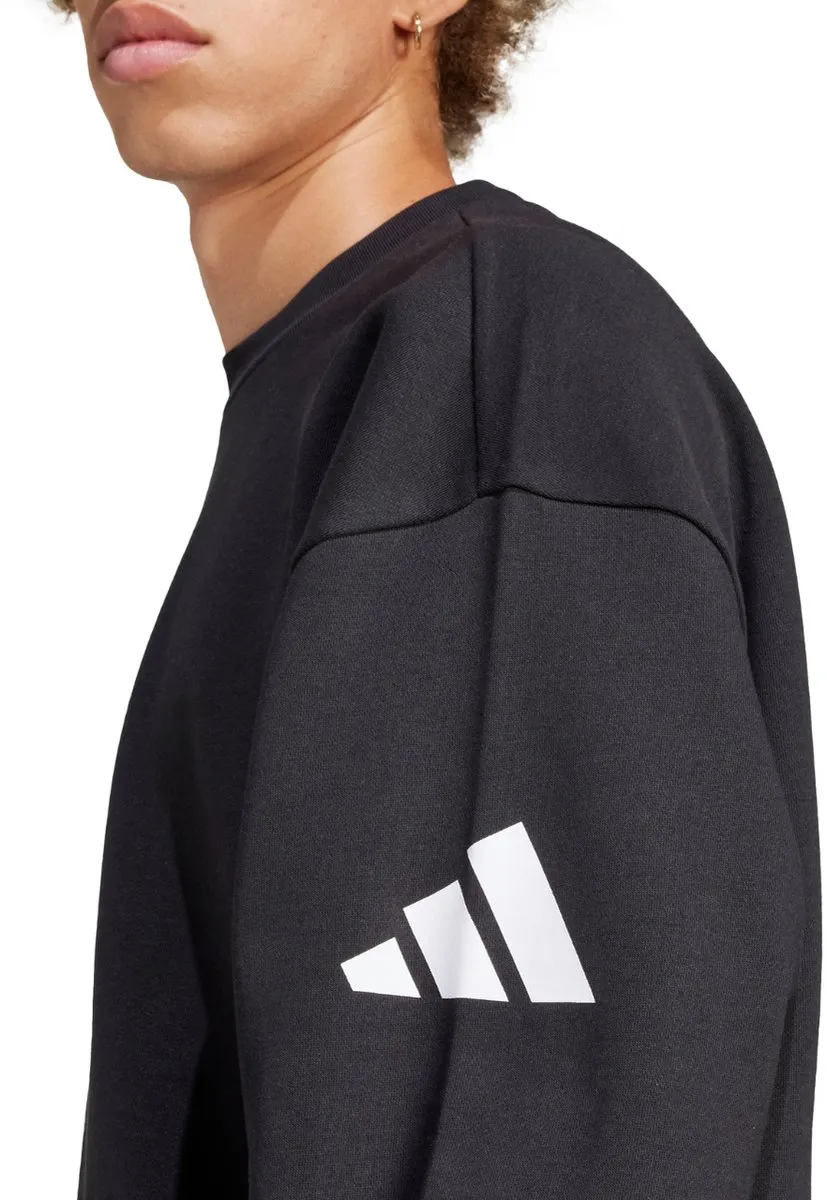 adidas Essentials Sweater Heren 3 Bar Logo - Zwart 2XL