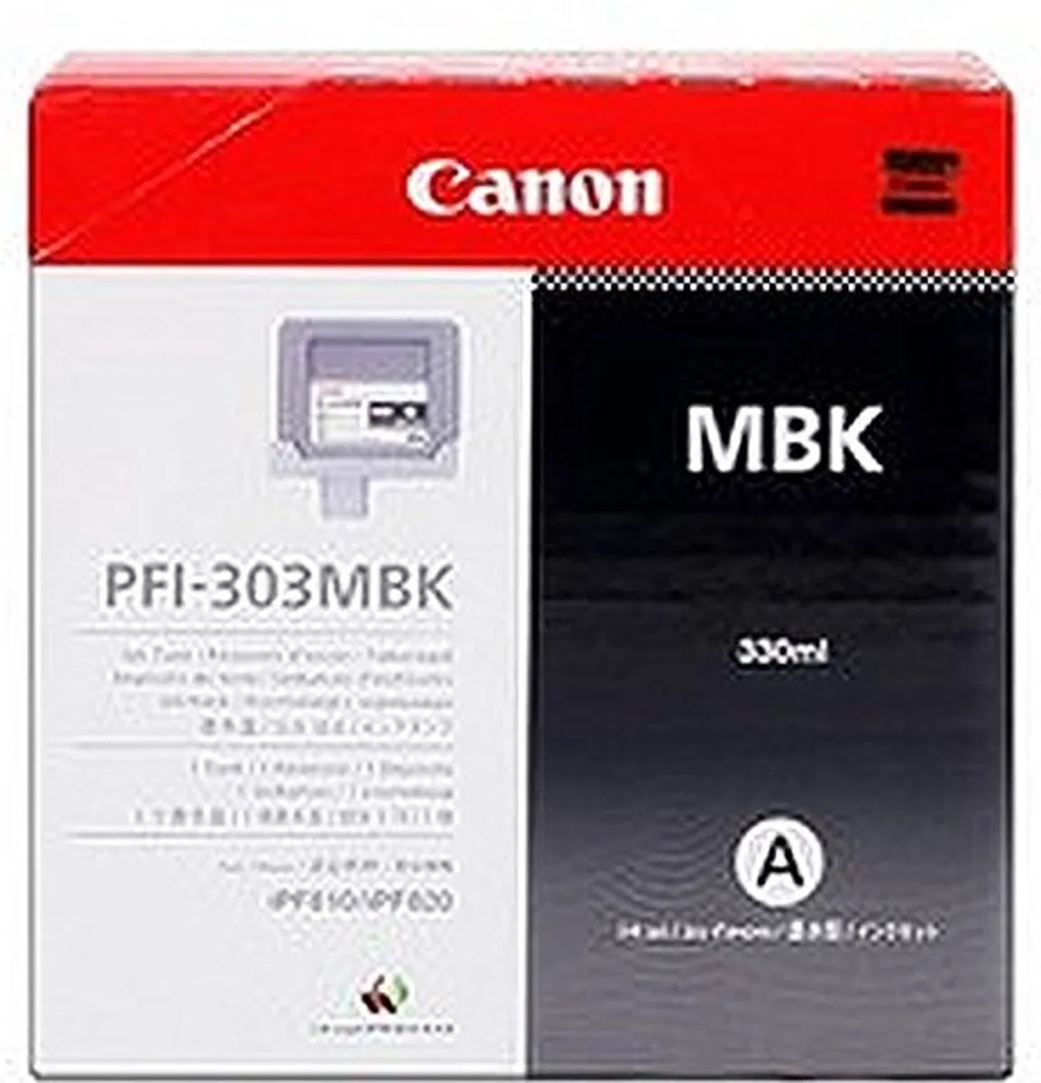 Canon PFI-303BK Inktcartridge - 330ml - Zwart