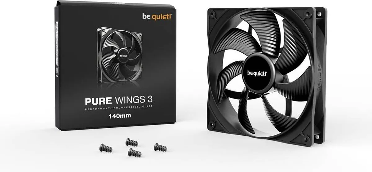 be quiet! Pure Wings 3 BL107 Ventilator 140mm - Zwart
