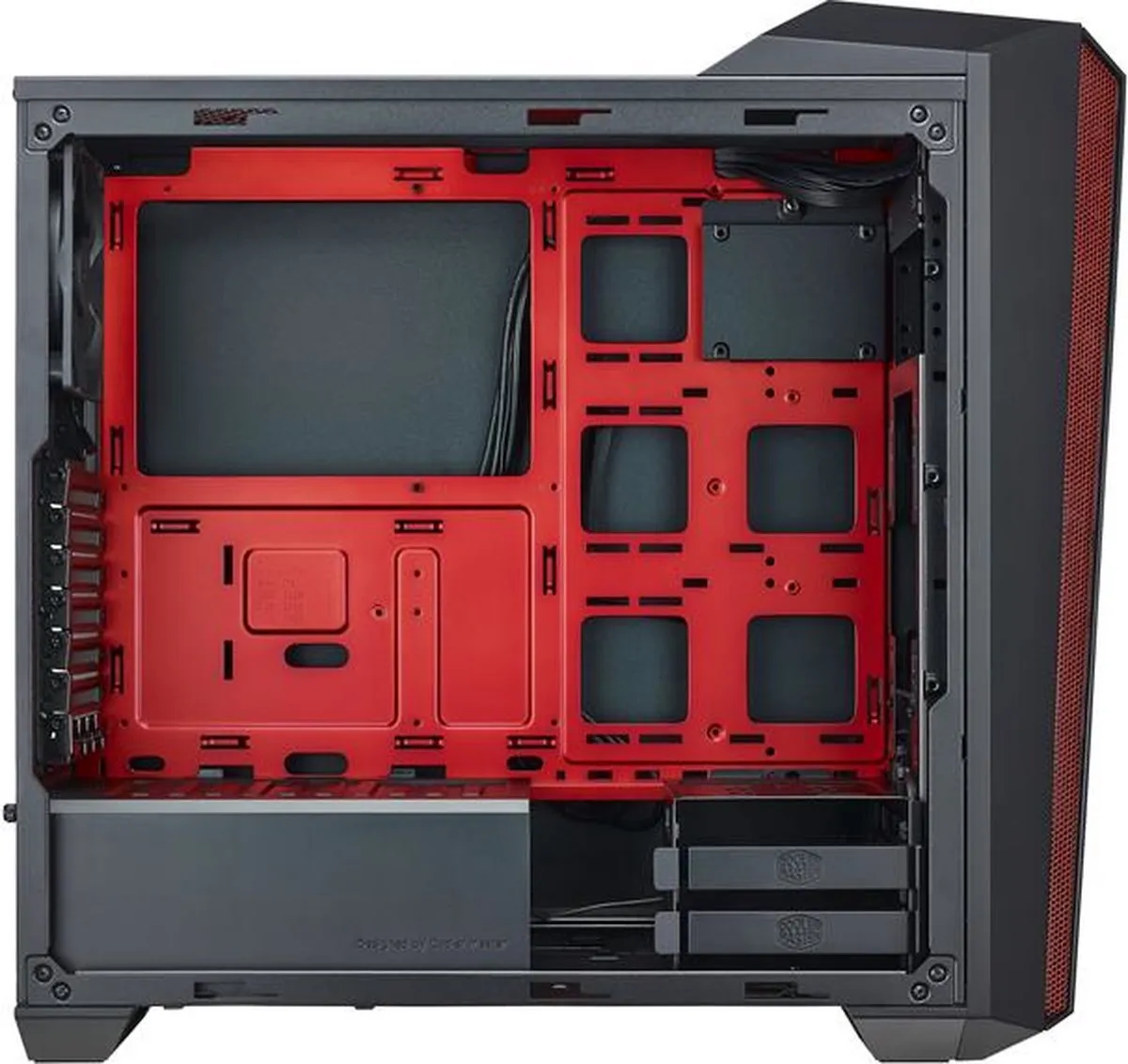 Cooler Master MasterBox 5t Midi Tower - Zwart/Rood