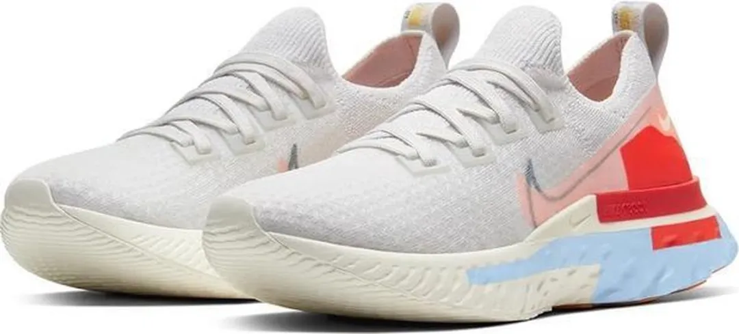 Nike React Infinity Run FK PRM Sneakers - Maat 37.5 - Wit/Washes Coral