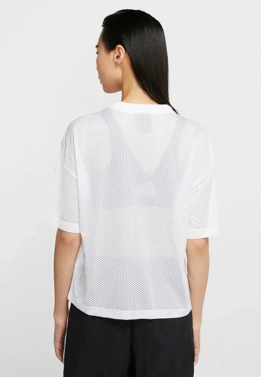 Nike Mesh-Shirttop Dames - M - Wit