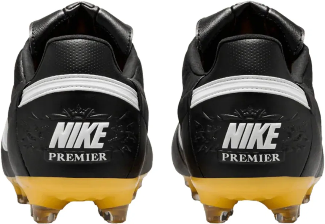 Nike The Premier FG Voetbalschoenen 47 - Zwart/Geel