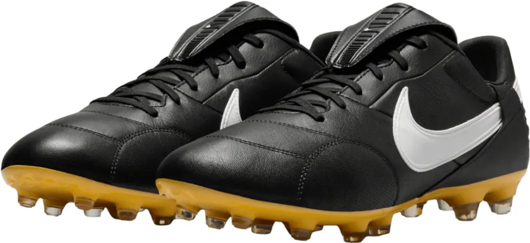 Nike The Premier FG Voetbalschoenen 47 - Zwart/Geel