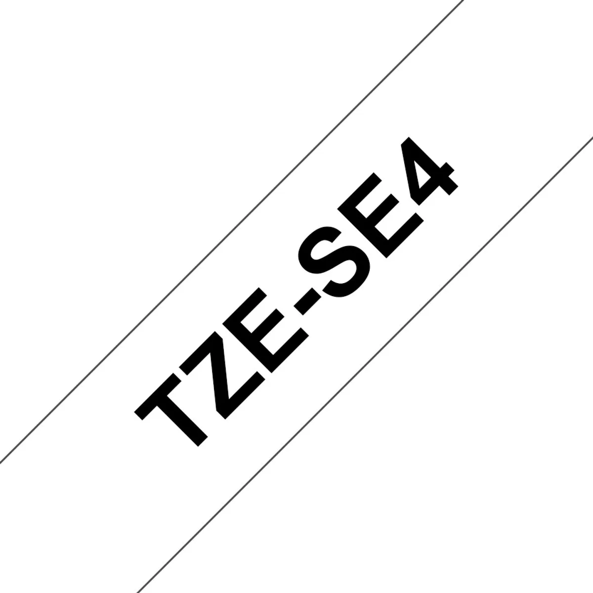Brother TZ-SE4 Securitytape 18mm - 8m - Zwart op wit
