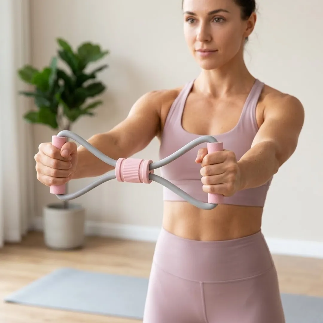 NUVEX Roze 8-vorm Weerstandsband Fitness Trainer 26LB