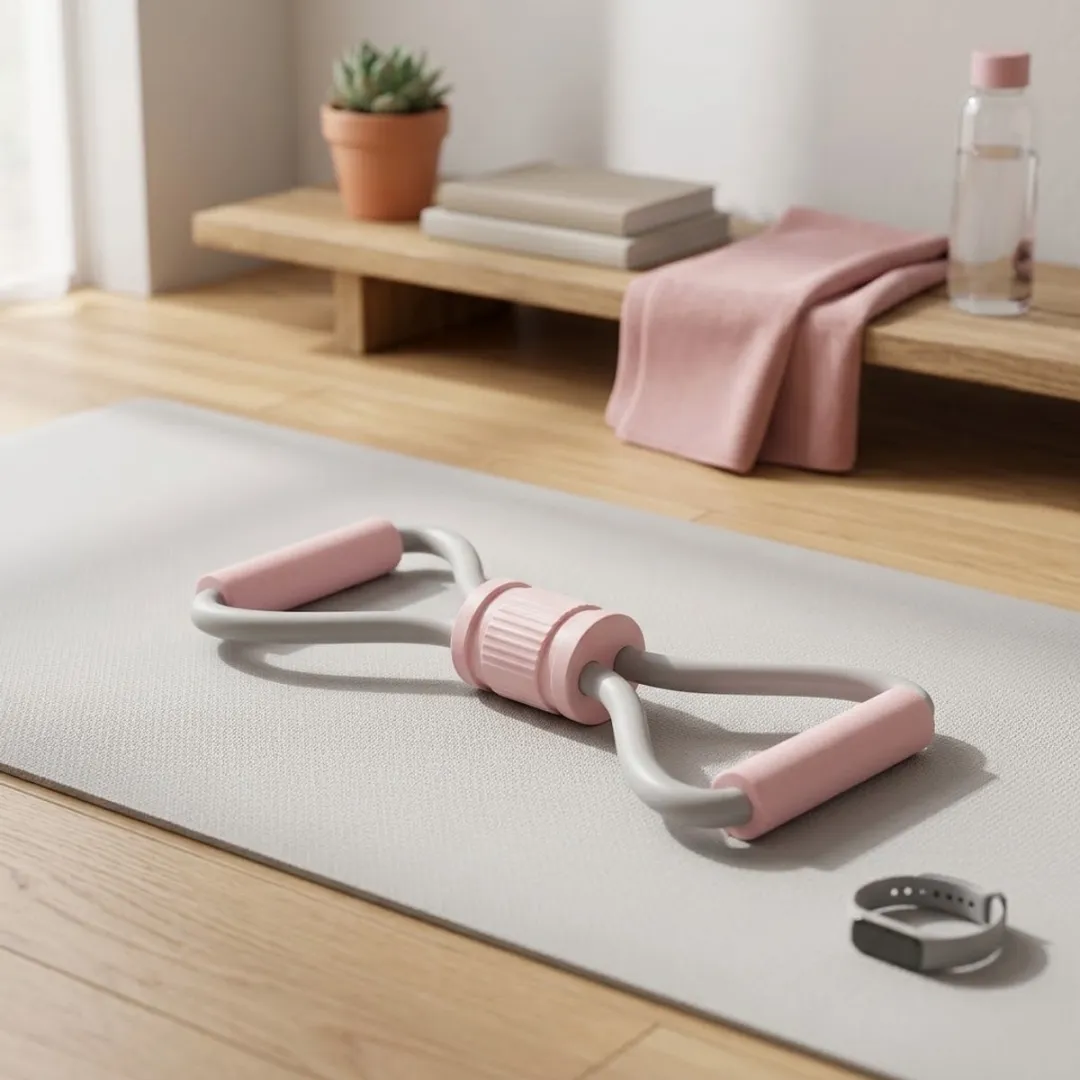NUVEX Roze 8-vorm Weerstandsband Fitness Trainer 26LB