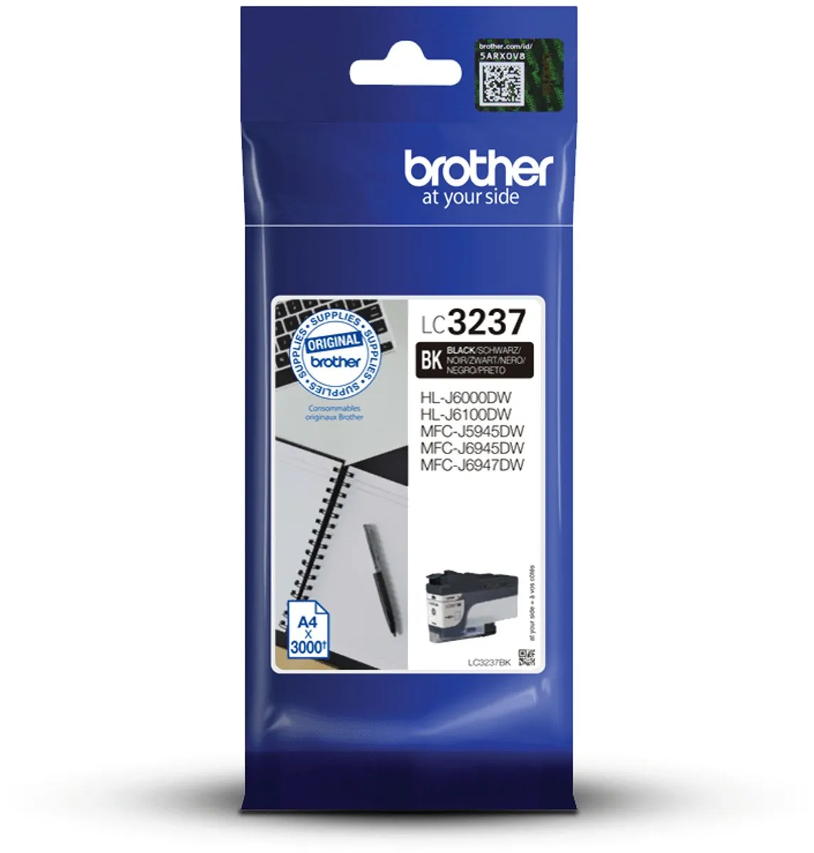 Brother LC-3237BK Inktcartridge - Zwart